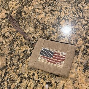 Mona B Canvas Wristlet with Zipper